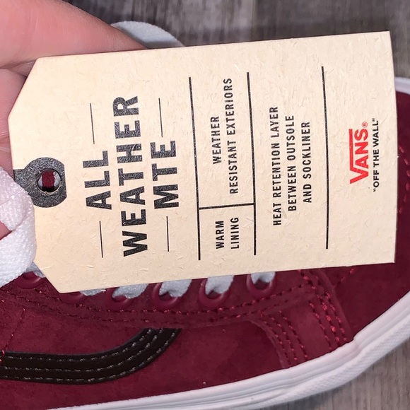 Vans sk8 hi all weather mte red brown shoe sneaker - Picture 7 of 8